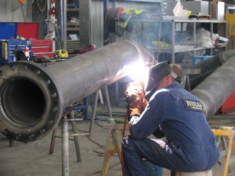 Pipe fabrication work by Hulls Engineering